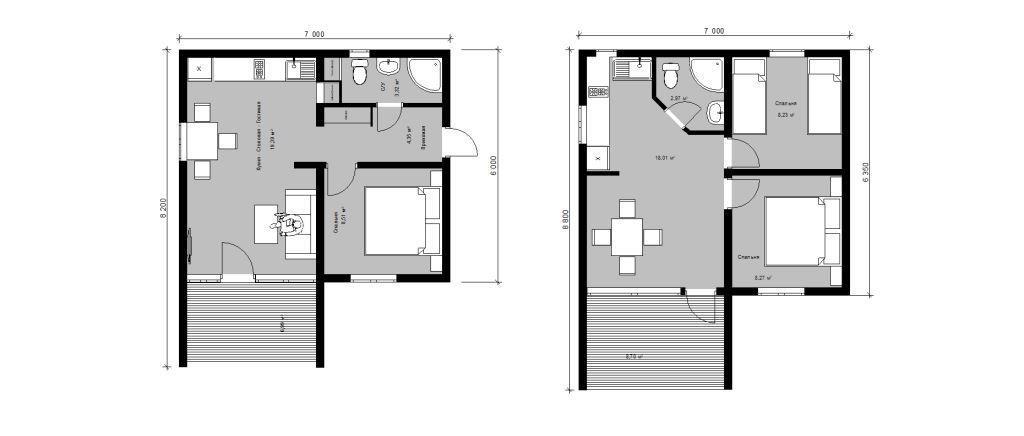 Планировки одноэтажного дома
