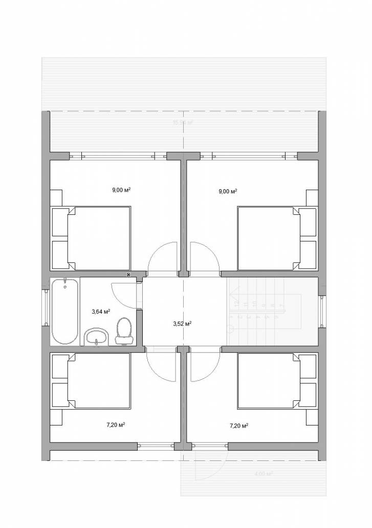 Планировка дома 2 этаж